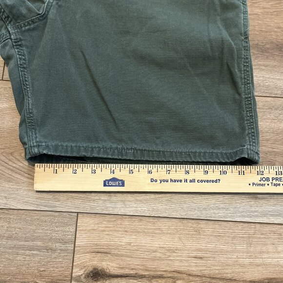 Men's VTG Carhartt Duck Canvas Shorts SZ 38x7 Moss Green USA Made B135 MOS - Picture 4 of 7